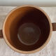 Old semi-glazed terracotta pot digoin