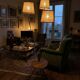 1950s/60s tripod floor lamp with 3 lights.