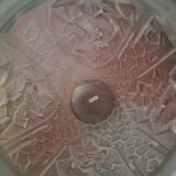 Vaas art déco en persglas givré avec décor floral, Frankrijk