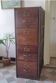 Antique column piece of furniture, oak notary drawer unit.