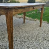 Solid oak farmhouse table 80x185