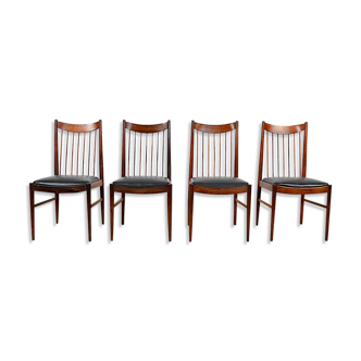 4 Danish Rosewood Chairs from Rio Arne Vodder 1960