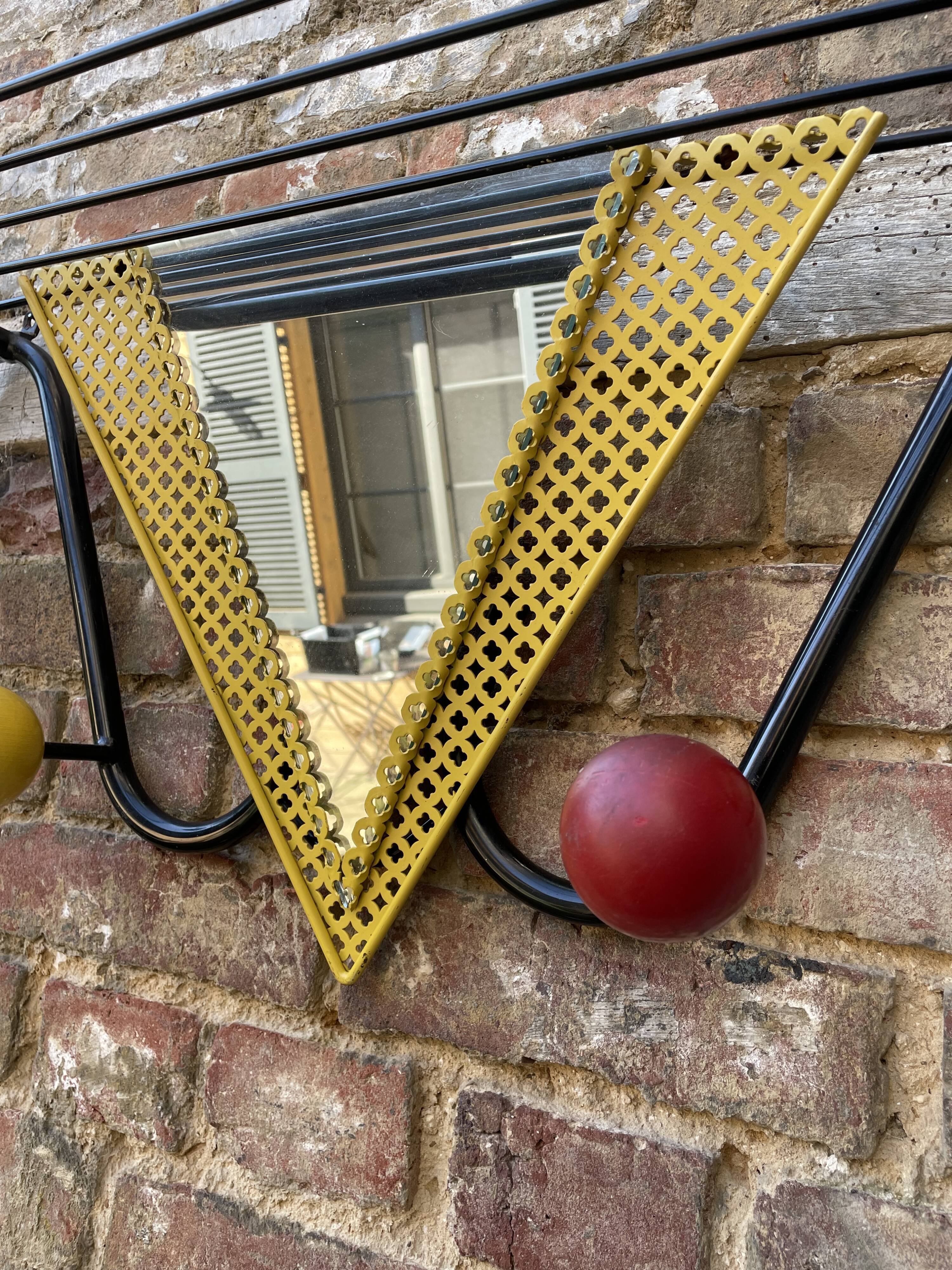 Wall coat rack circa 1960