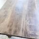 XL farmhouse table in solid oak, brutalist style, 20th century.