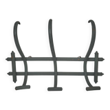 Curved wooden coat rack