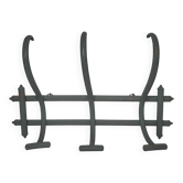 Curved wooden coat rack