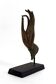 Patinated Bronze Buddha Hand, mounted on a Base, Thailand, 20th Century