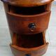Petit meuble d'appoint circulaire ou chiffonnier en palissandre années 60, Inde