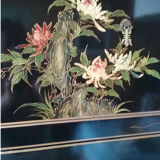 TV cabinet, hi-fi in decorated lacquered wood