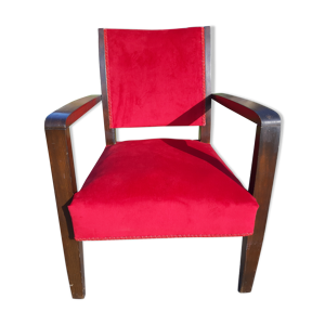 Fauteuil Art deco en - acajou