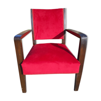 Art deco acajou armchair