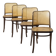 Set of 4 model 811 dining chairs by Josef Hoffmann, Poland, circa 1980