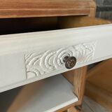 Art Deco bedside, grey marble