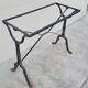 Restaurant bistro table in marble and cast iron signed godin