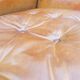 English fawn leather armchair with ears Chesterfield club