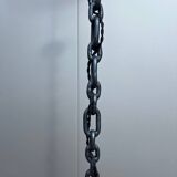 Brutalist floor lamp, chain, restored
