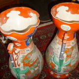 Pair of vases mounted in Imari, Japan