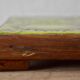 Large vintage glazed ceramic trivet