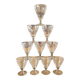 10 vintage wine glasses