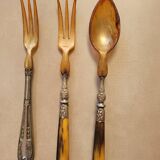 Old silver-plated serving cutlery