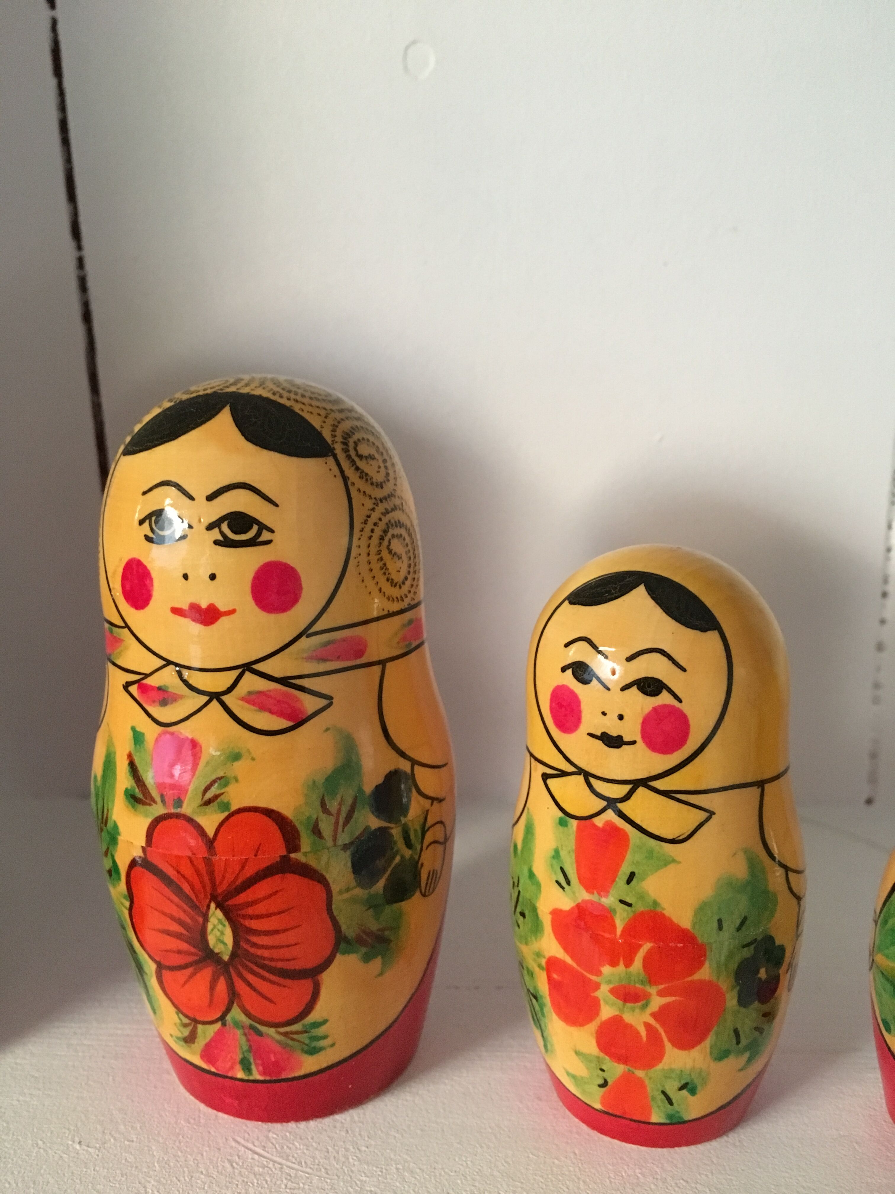 Vintage Russian nesting dolls