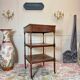 Mahogany desk with stamp of the brita official office