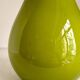 Scandinavian pendant light in green opaline and teak