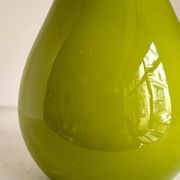 Suspension scandinave en opaline verte et teck