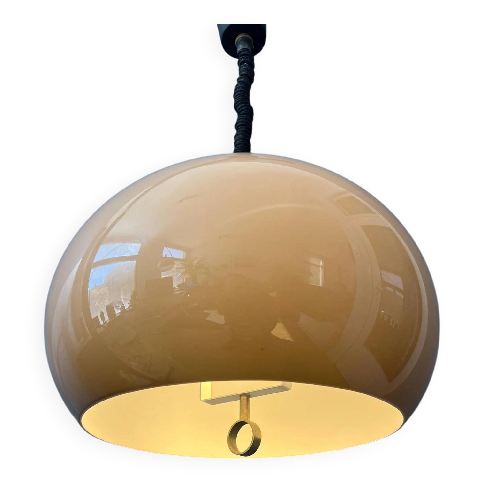 Vintage Dijkstra Space Age Mushroom Pendant Lamp