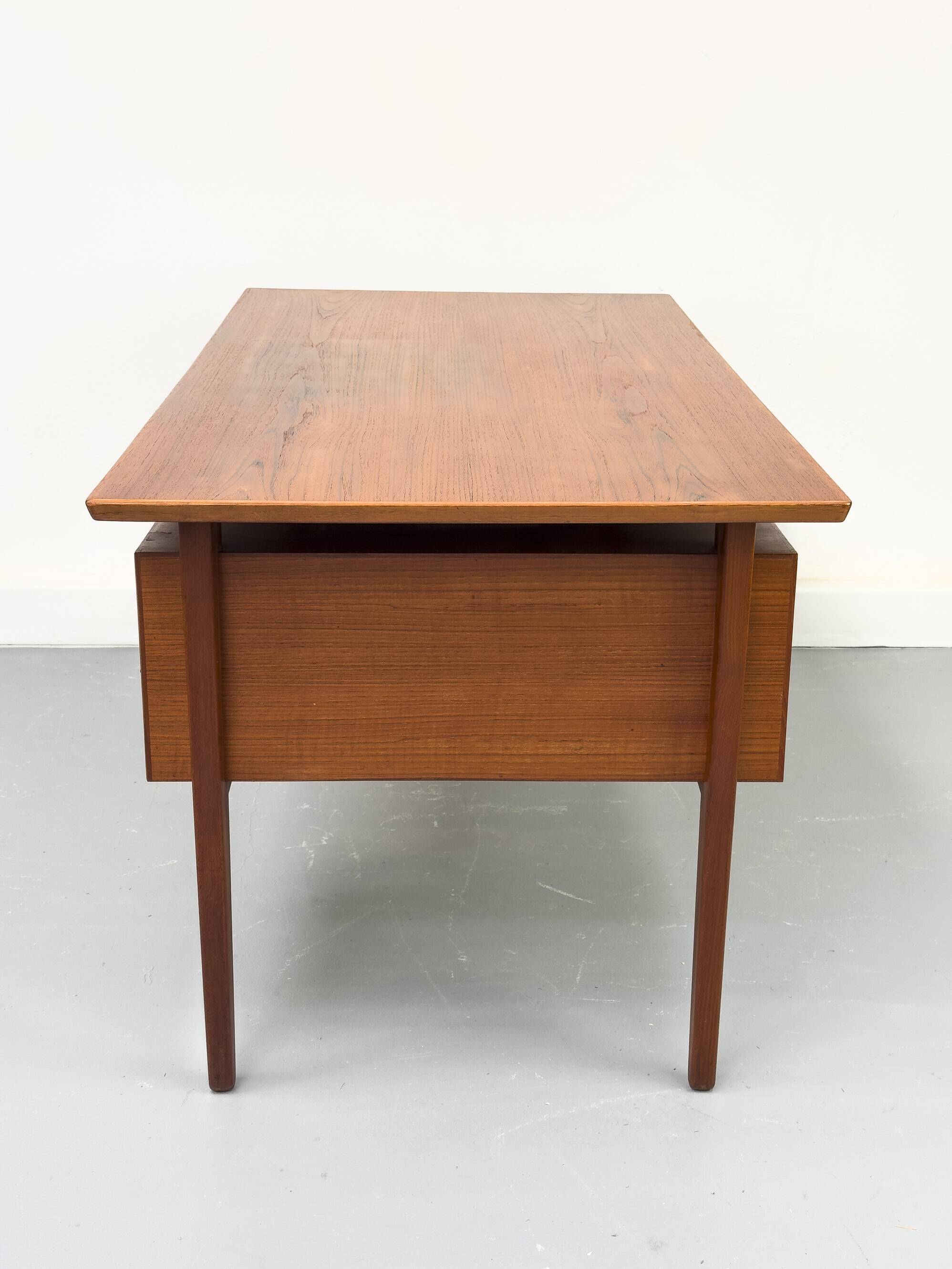 Danish Teak Desk with Drawers by H. Jørgensen for Fredericia, 1960s