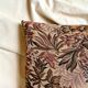 Coussin en jacquard à fleurs 40 cm