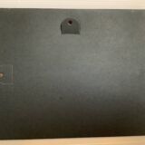 Small marine painting of a boat in oil on panel.