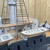 Model representing a battleship of the late nineteenth century