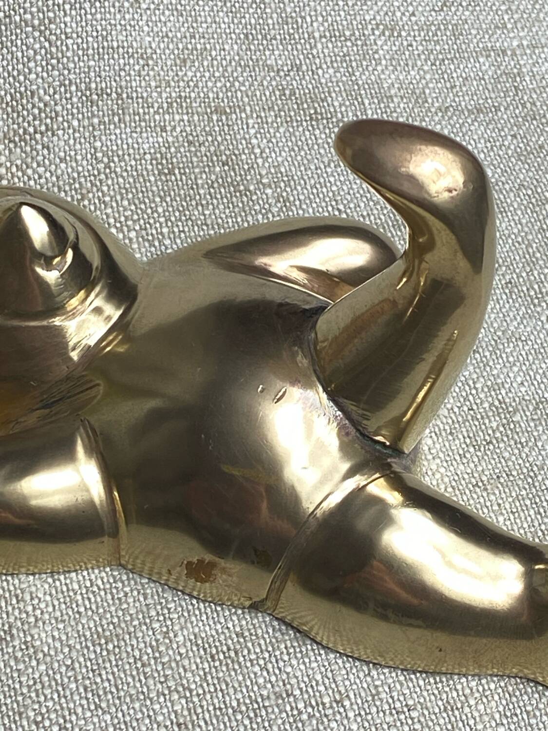Solid brass panda-shaped wall hooks