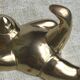 Solid brass panda-shaped wall hooks