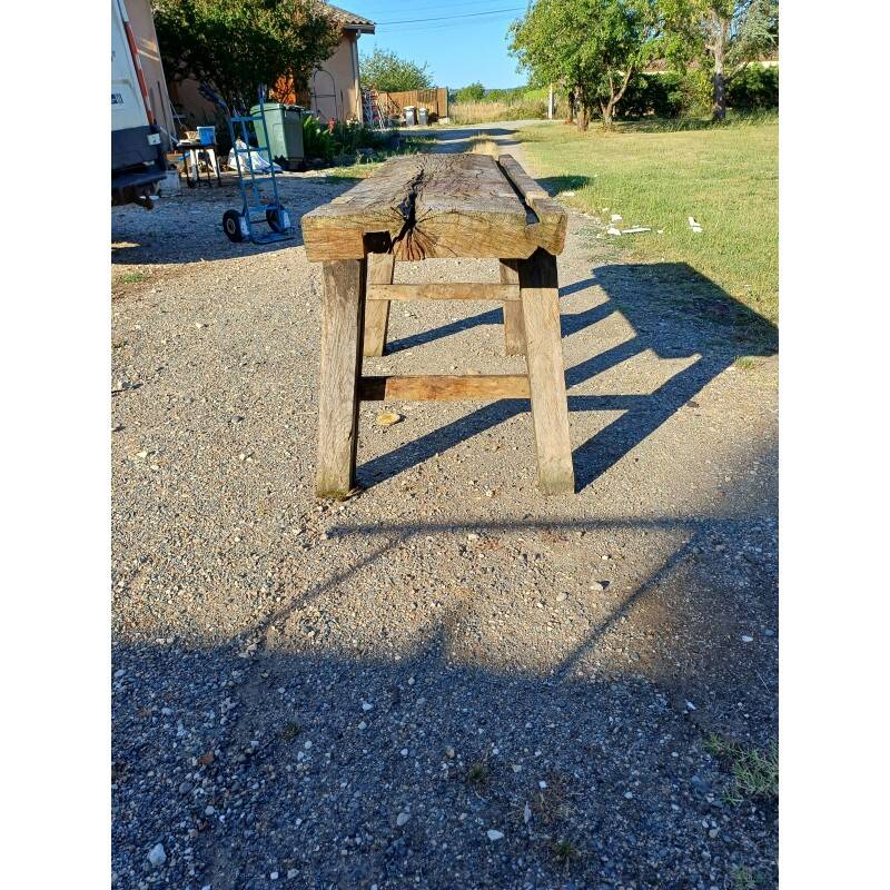 19th century oak workbench