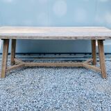 Farmhouse table walnut stripped 200 cm