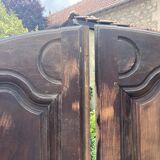 Paire de portes d'armoire ancienne à restaurer