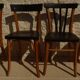 2 chaises Lutherma et 2 chaises Bauman de style en bois