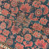 Tapis ancien Beshir afghan fait main 197x396 cm