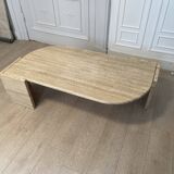 Drop of water coffee table in travertine, 1970