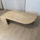 Drop of water coffee table in travertine, 1970