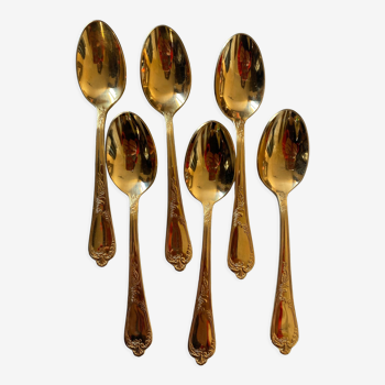 Vintage golden teaspoons