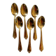 Vintage golden teaspoons