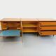 Large vintage modernist low sideboard ARP Minvielle by Guariche Mortier