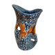 Vase lava bleu et marron années 1950-60
