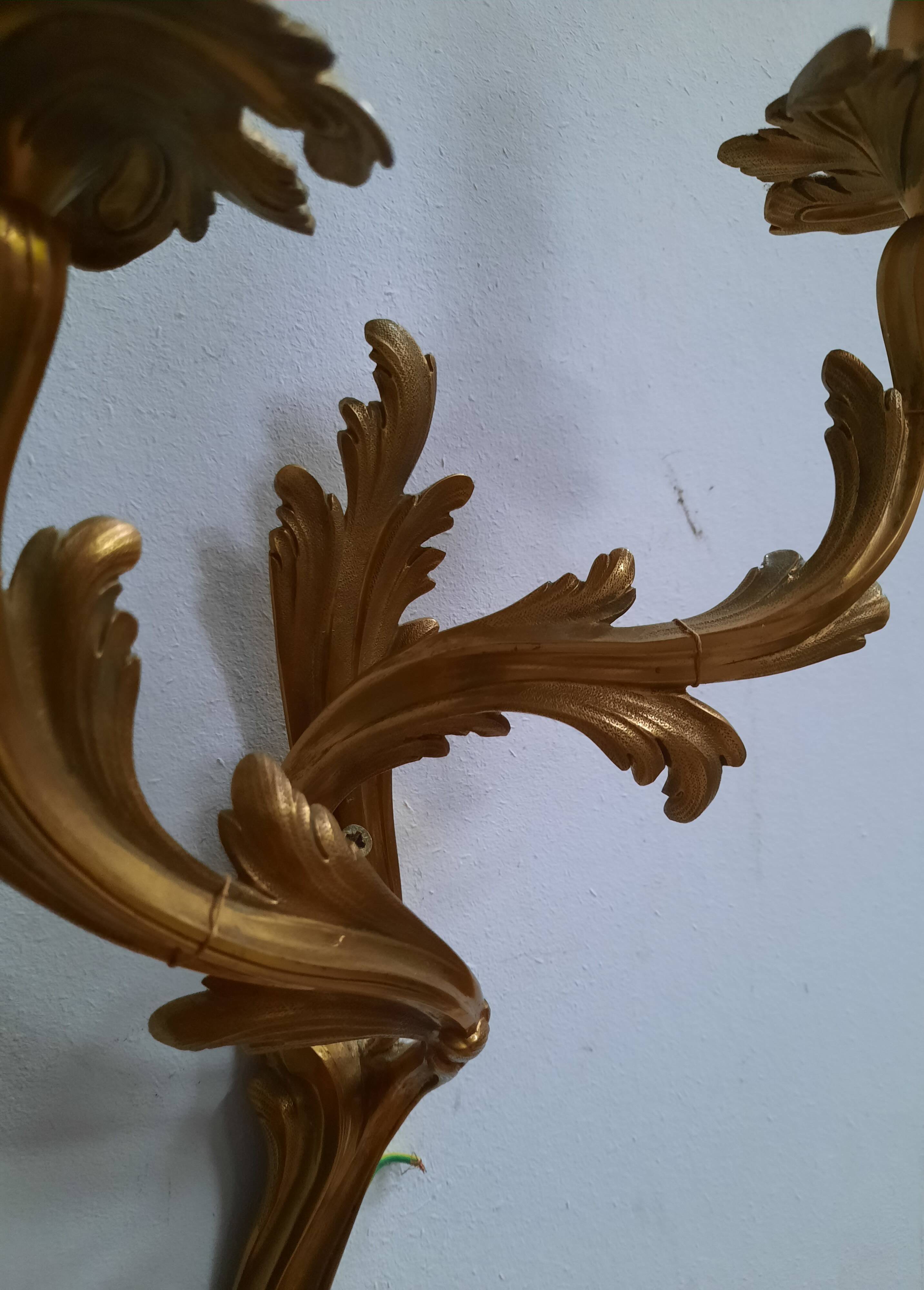 Pair of Louis XV style wall lights