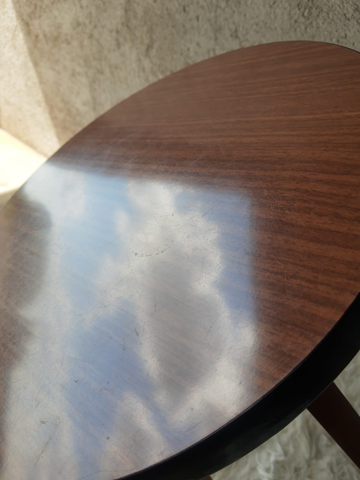 Round stool formica 50-60s vintage