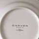 Carven Paris soup plates, Yves Deshoulières porcelain, 1990