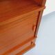 Vintage oak storage bookshelf from the 1960s.